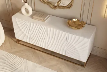 dressoir wit mangohout 177 cm