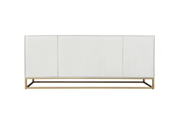 dressoir wit mangohout 177 cm