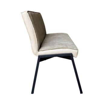 Eetkamerbank beige bull leer 155 cm