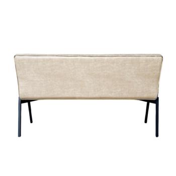 Eetkamerbank beige bull leer 185 cm