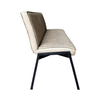 Eetkamerbank beige bull leer 185 cm