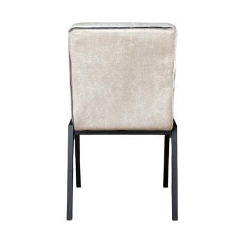 eetkamerstoel beige bull leer