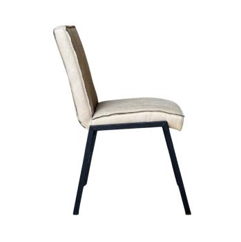 eetkamerstoel beige bull leer