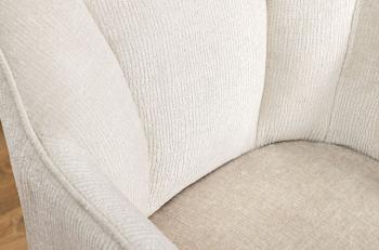 Draaibare stoel beige chenille stof
