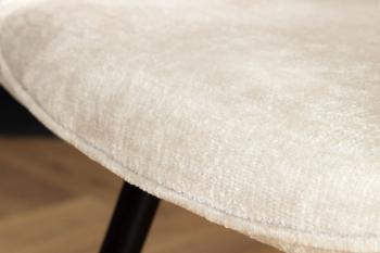 Draaibare stoel beige chenille stof