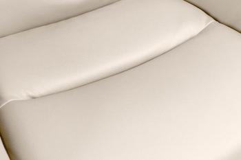 George eetkamerstoel beige leder met microvezel