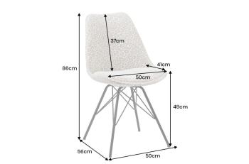 eetkamerstoel beige met luipaard print