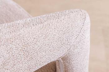 moderne eetkamerstoel beige met gouden poten