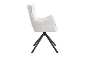 Eetkamerstoel Lucy ecru draaibaar