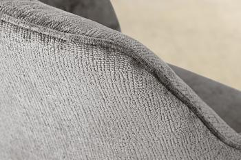 Draaibare stoel grijs chenille stof