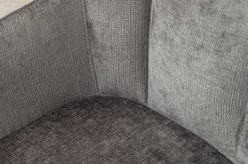 Draaibare stoel grijs chenille stof