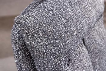 eetkamerstoel grijs houten poten draaibaar