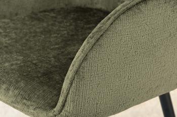 Draaibare stoel groen chenille stof