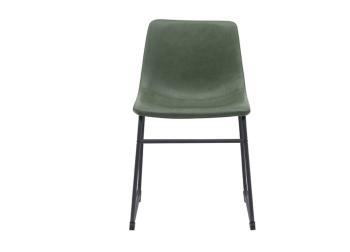 Eetkamerstoel groen kunstleder