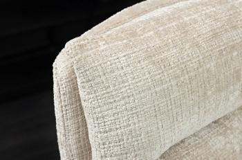 Eetkamerstoel champagne bekleding houten poten draaibaar