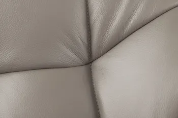 Draaibare eetkamerstoel taupe leder