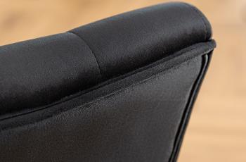Eetkamerstoel zwart fluweel chesterfield stijl