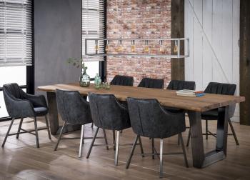 Boomstam eettafel 300 cm