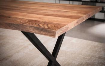 eetkamertafel acaciahout 180 cm kruispoten