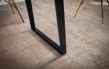 eetkamertafel acaciahout 180 cm schuine poten