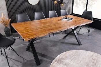 Voor aanzicht eettafel mango hout div maten