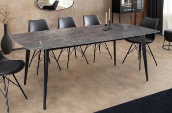 Eettafel antraciet keramiek 180 cm