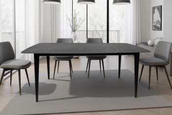 Eettafel antraciet keramiek 180 cm
