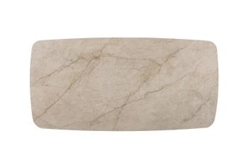 Eetkamertafel keramiek deens ovaal beige 200 cm