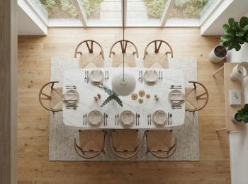 Afmetingen sheesham eettafel 180 cm