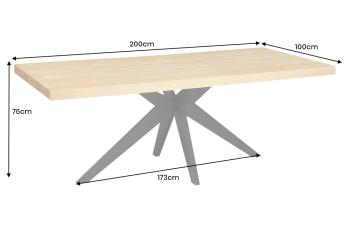 eetkamertafel eiken fineer 200 cm