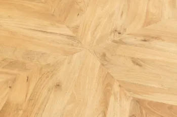 Ronde eettafel licht mangohout cremekleur 120 cm