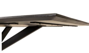 Tafel mango zwart 300 cm