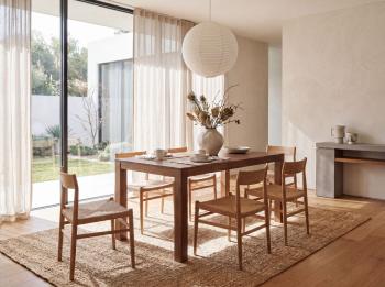 tafel uitbreidbaar donkerbruin acaciahout 160-240 cm