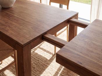 tafel uitbreidbaar donkerbruin acaciahout 160-240 cm