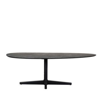 organische eetkamertafel zwart mangohout 260 cm