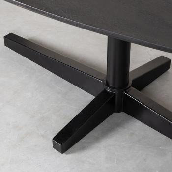 organische eetkamertafel zwart mangohout 260 cm