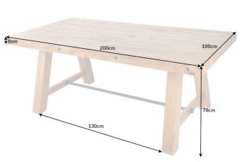 houten tafel 200 cm