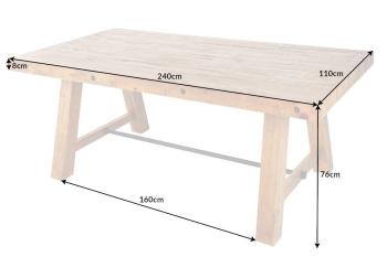 houten tafel 240 cm