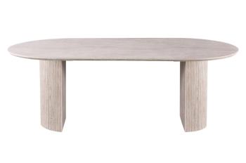 Eettafel travertin beige 220 cm