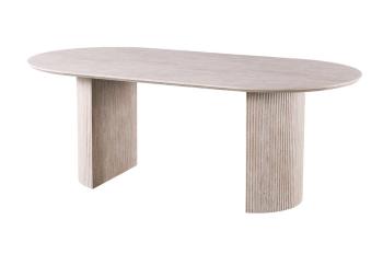Eettafel travertin beige 220 cm