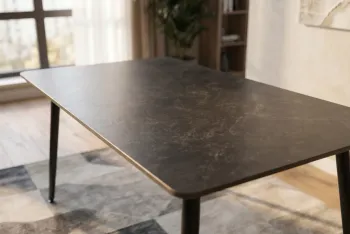 antraciete tafel marmerlook keramiek 120 cm