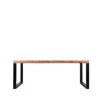 Tafel mango hout 200 cm zijaanzicht