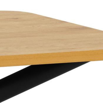 Eetkamertafel wild eiken kleur 160 cm
