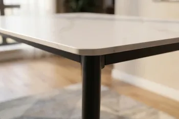 witte tafel marmerlook keramiek 120 cm