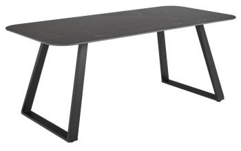 Eettafel zwart keramiek 180 cm