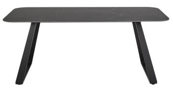 Eettafel zwart keramiek 180 cm