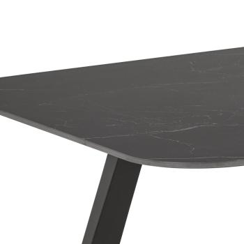 Eettafel zwart keramiek 180 cm