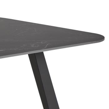 Eettafel zwart keramiek 180 cm