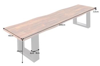 eetkamerbank acaciahout 160 cm