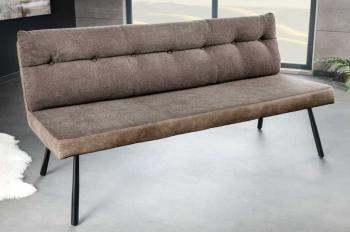 Eettafel bank taupebruin 160 cm